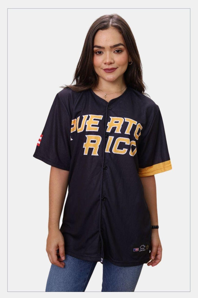 Puerto Rico Jersey PR Clemente Black - Tainowears NYC