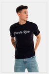 Puerto Rico silver T-Shirt, black unisex - Tainowears NYC