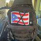 Compact tactical chest bag with adjustable strap and front webbing