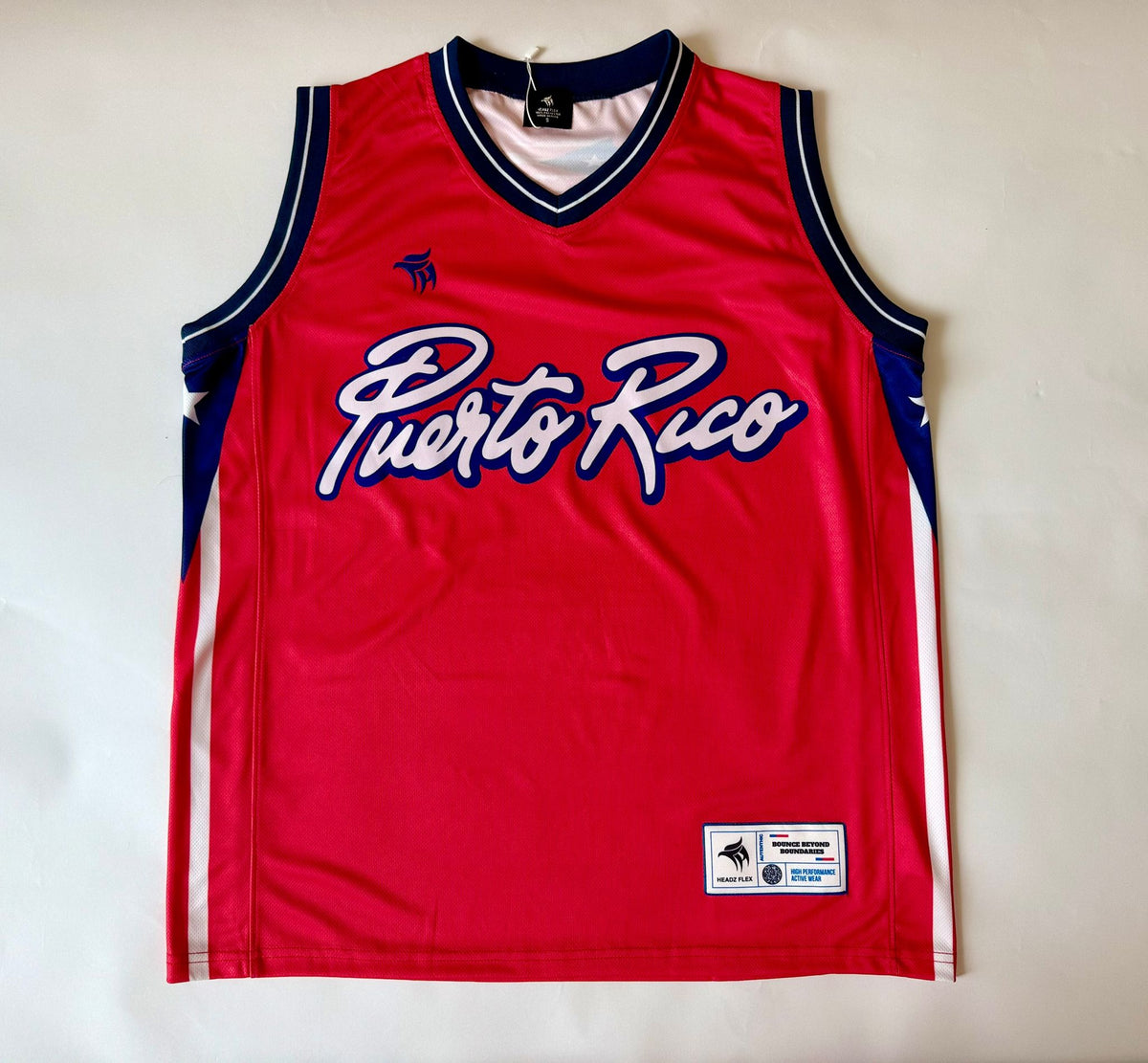 Puerto Rico Basketball Jersey Red Flag Edition | Sleeveless Mesh Jersey