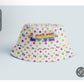 Love Retro Bucket Hat | Bright Festival Streetwear Hat