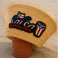 Salsa Pava Straw Hat with 5D Embroidered Puerto Rico Patch
