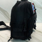 Tactical Sling Bag with Flag Patch – Black Water-Resistant Crossbody Chest Pack