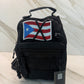 Tactical Sling Bag with Flag Patch – Black Water-Resistant Crossbody Chest Pack