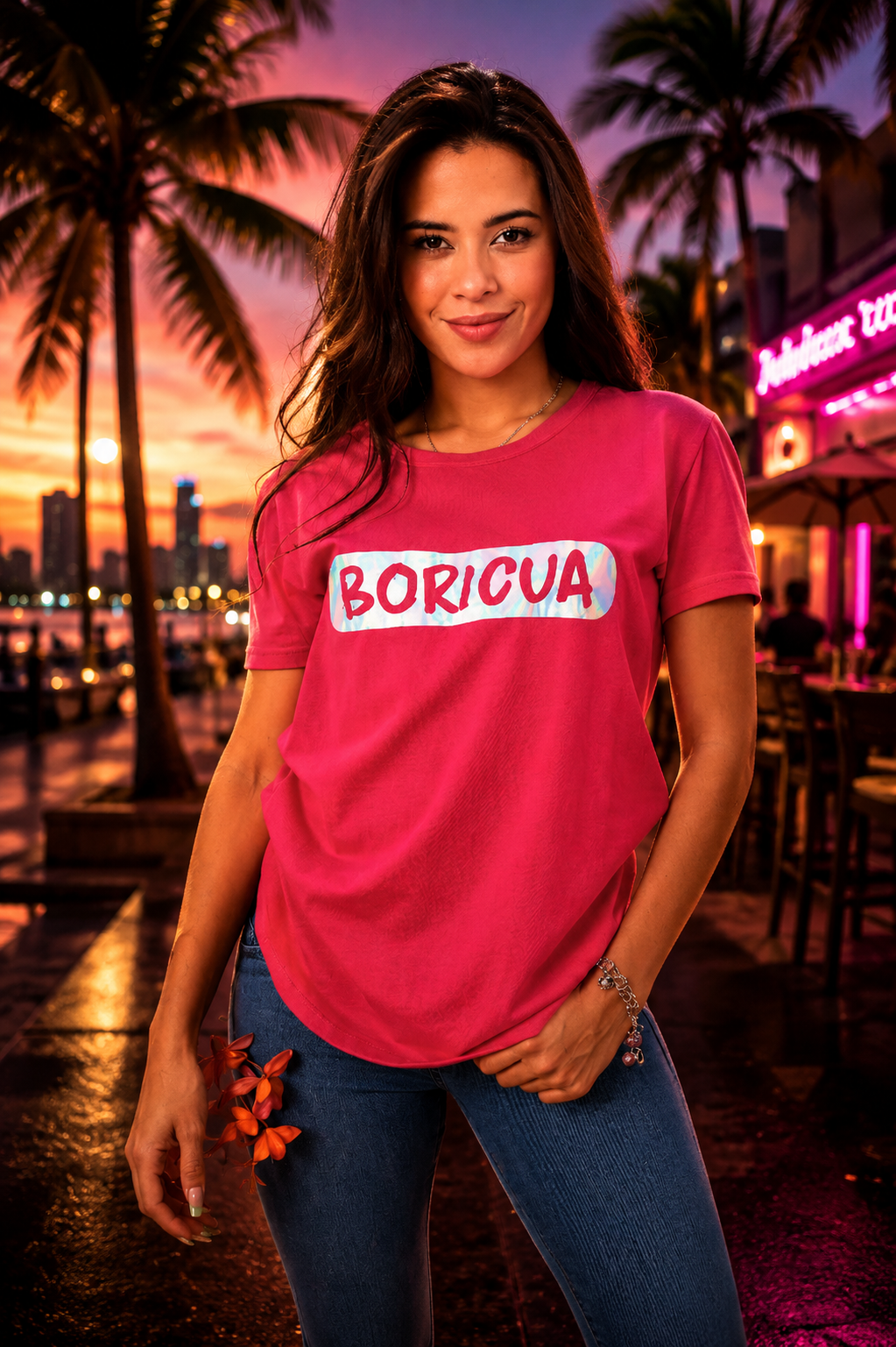 Boricua Pink T-Shirt – Puerto Rico Streetwear Tee