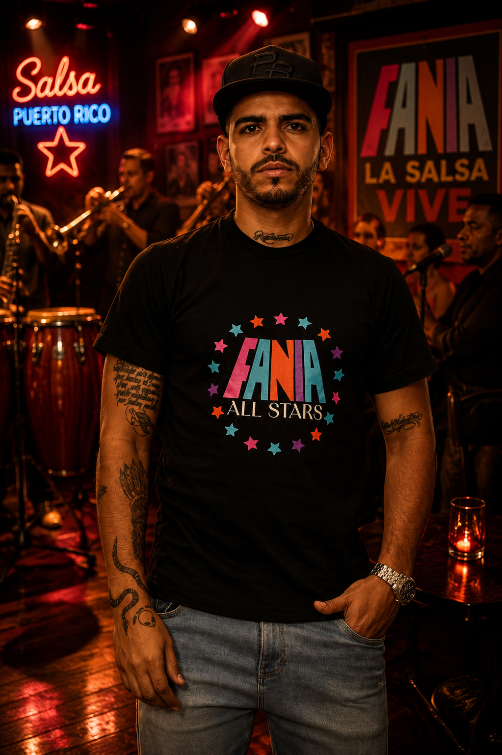 La Fania Puerto Rico Salsa Legends Unisex T-Shirt – Latin Music Graphic Tee