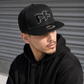 Puerto Rico PR Black Flat Brim Snapback Hat – 5D Embroidered Cap