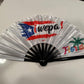 ¡Wepa! Florida Folding Fan – Premium Nylon & Bamboo
